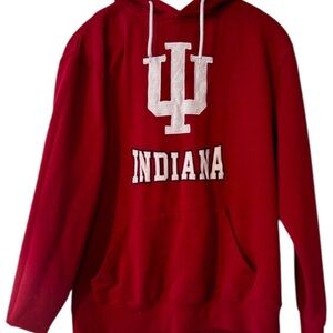 Colosseum Indiana Hoosiers Hooded Sweatshirt Red/White Mens Sz M
